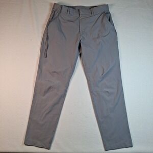 Fabletics The Only Pant Mens 34 X 29 Gray Slim Fit Performance Stretch Athletic